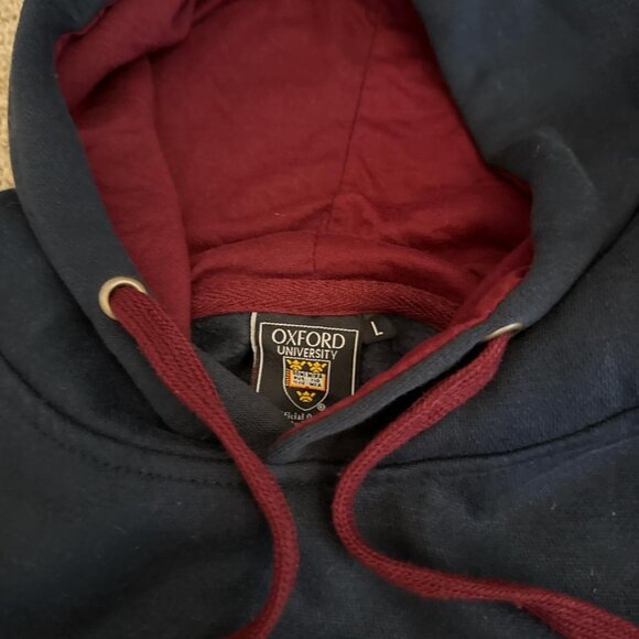 Women's Navy and Blue Hoodie - Picture 2 of 3